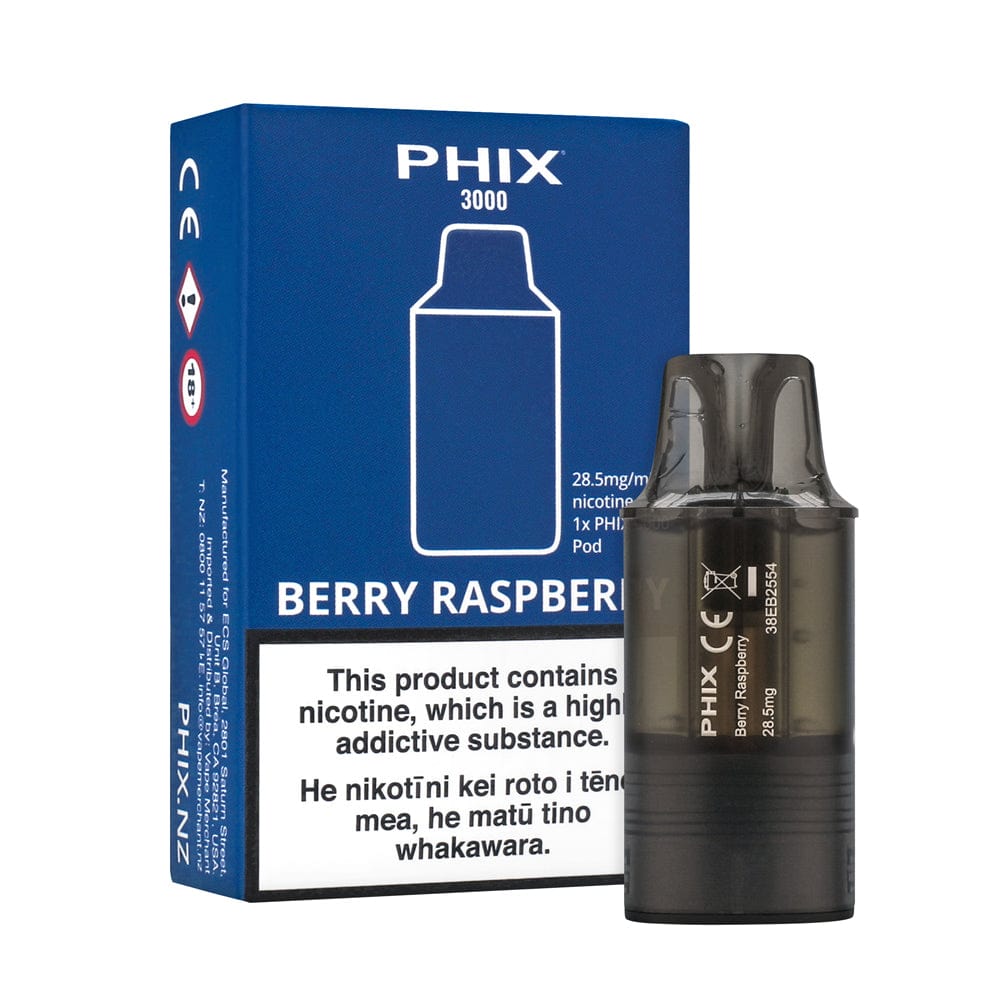 PHIX 3000 Pod - Berry Raspberry Vape Shop NZ Australia