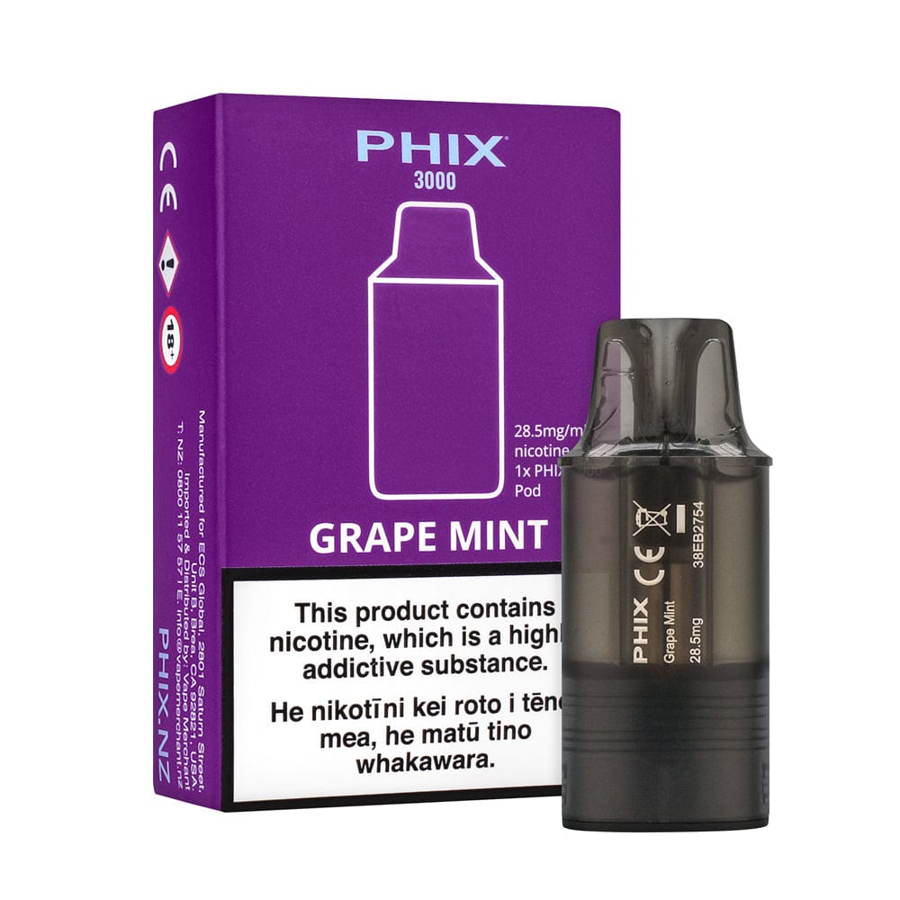 PHIX 3000 Pod - Grape Mint Vape Shop NZ Australia